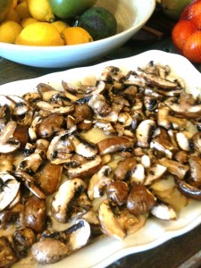 Mushrooms on Potatoes